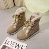 Bottes Fourrées Confort Femme – Bottes d’Hiver Antidérapantes