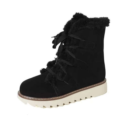 Bottes Fourrées Confort Femme – Bottes d’Hiver Antidérapantes