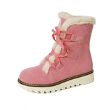 Bottes Fourrées Confort Femme – Bottes d’Hiver Antidérapantes