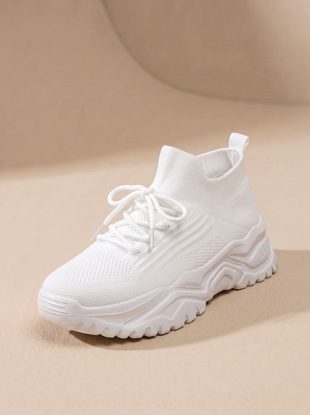 Baskets Montantes en Maille Stretch Respirante - Eva