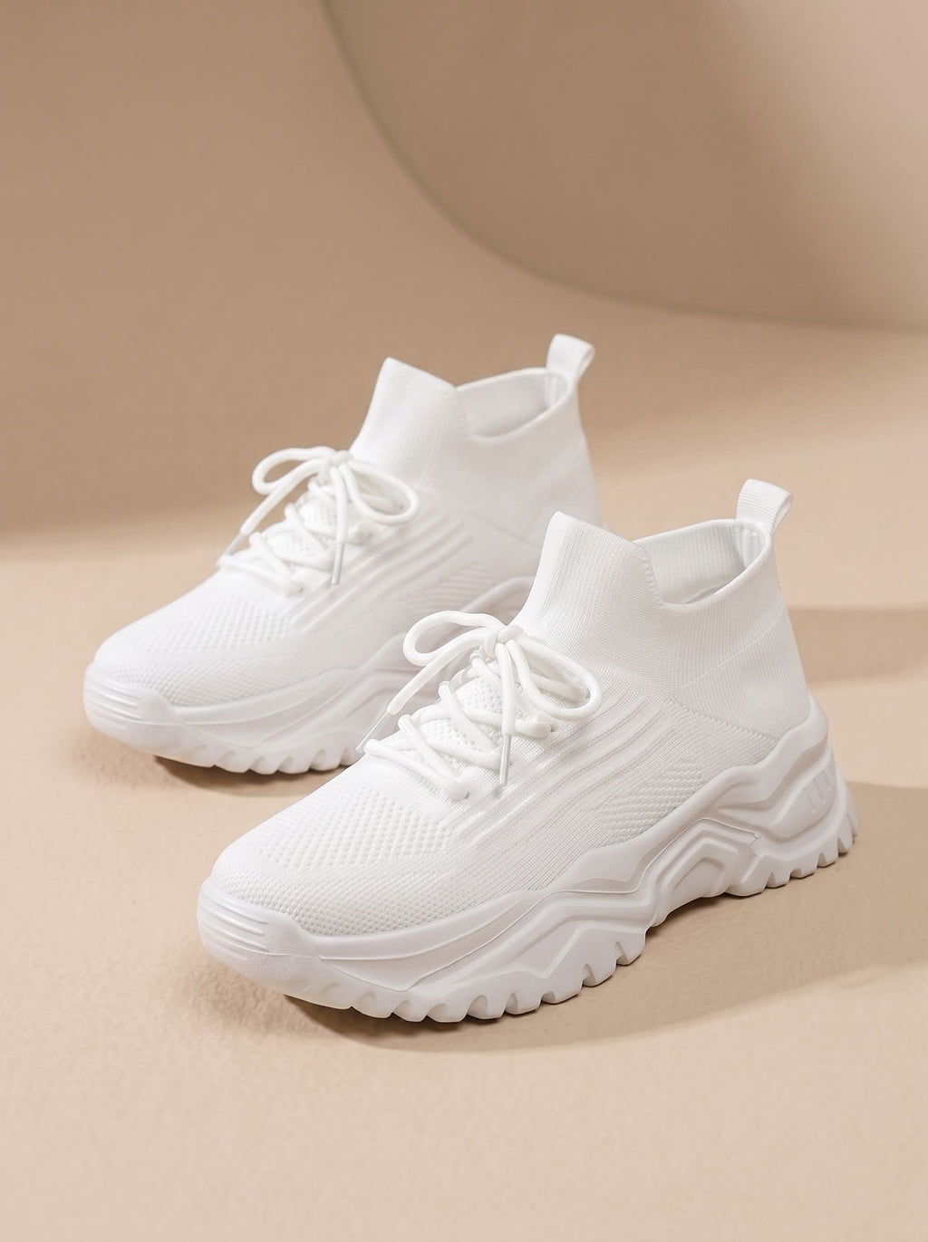 Baskets Montantes en Maille Stretch Respirante - Eva