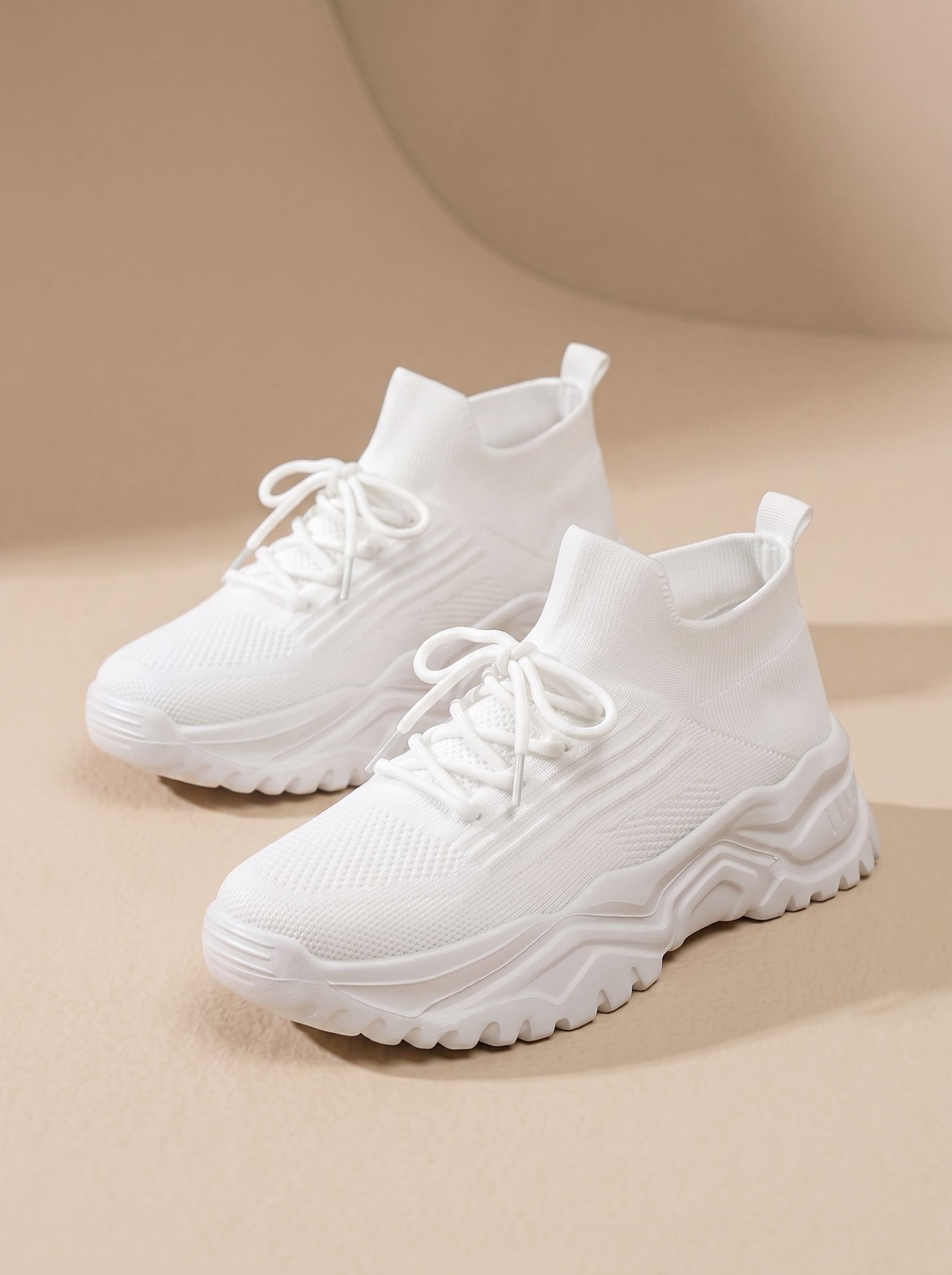Baskets Montantes en Maille Stretch Respirante - Eva
