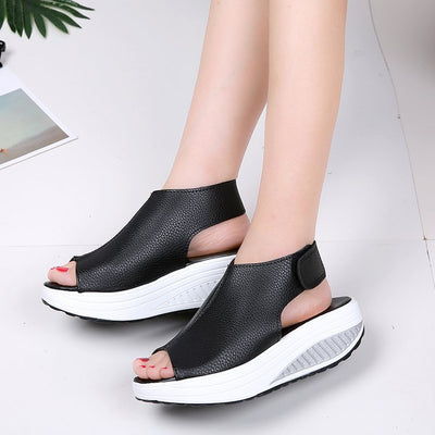 Sandales Compensées pour Femme – Chaussures d’Été Confortable