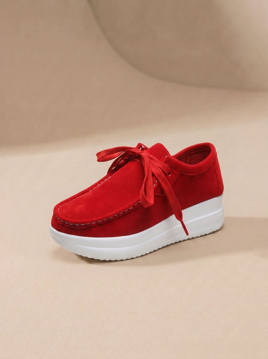 Mocassins Compensés en Suédine pour Femme - Léa
