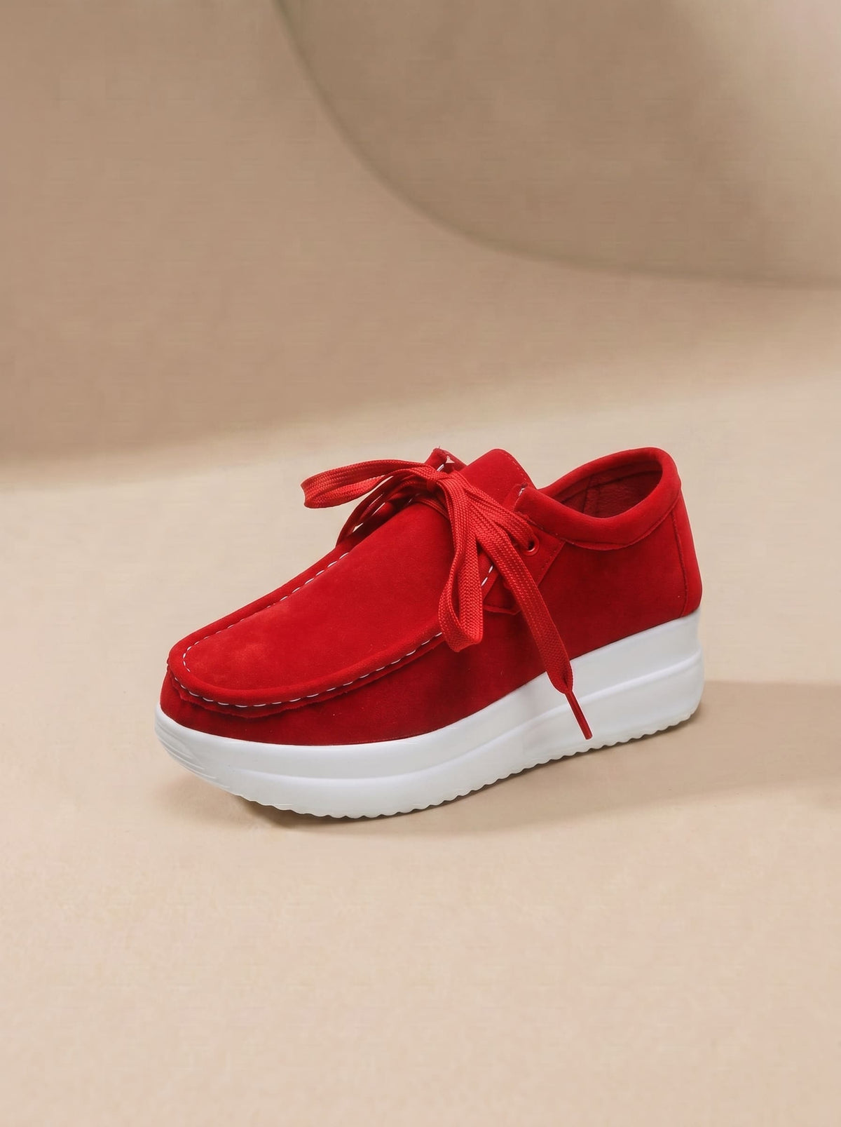 Mocassins Compensés en Suédine pour Femme - Léa