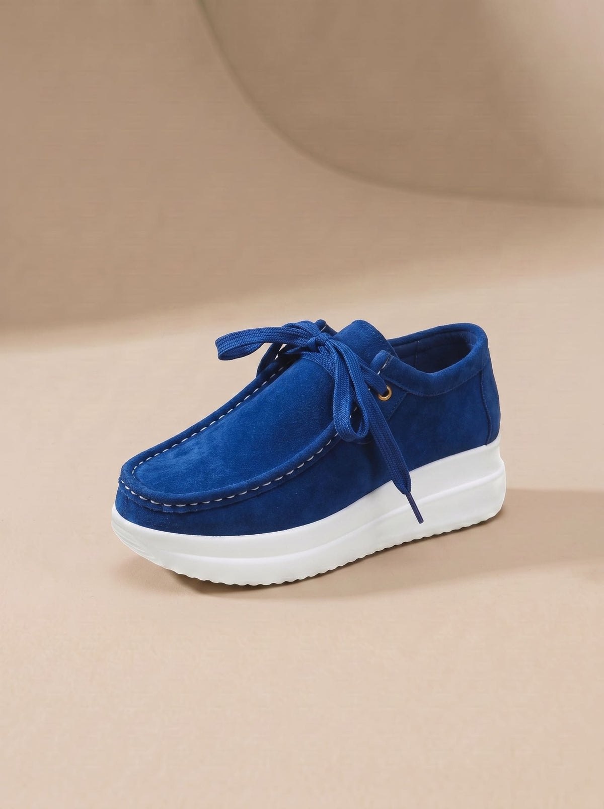 Mocassins Compensés en Suédine pour Femme - Léa