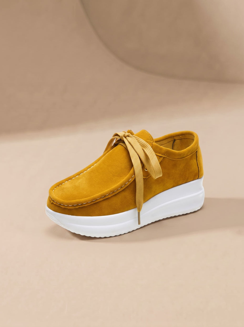 Mocassins Compensés en Suédine pour Femme - Léa