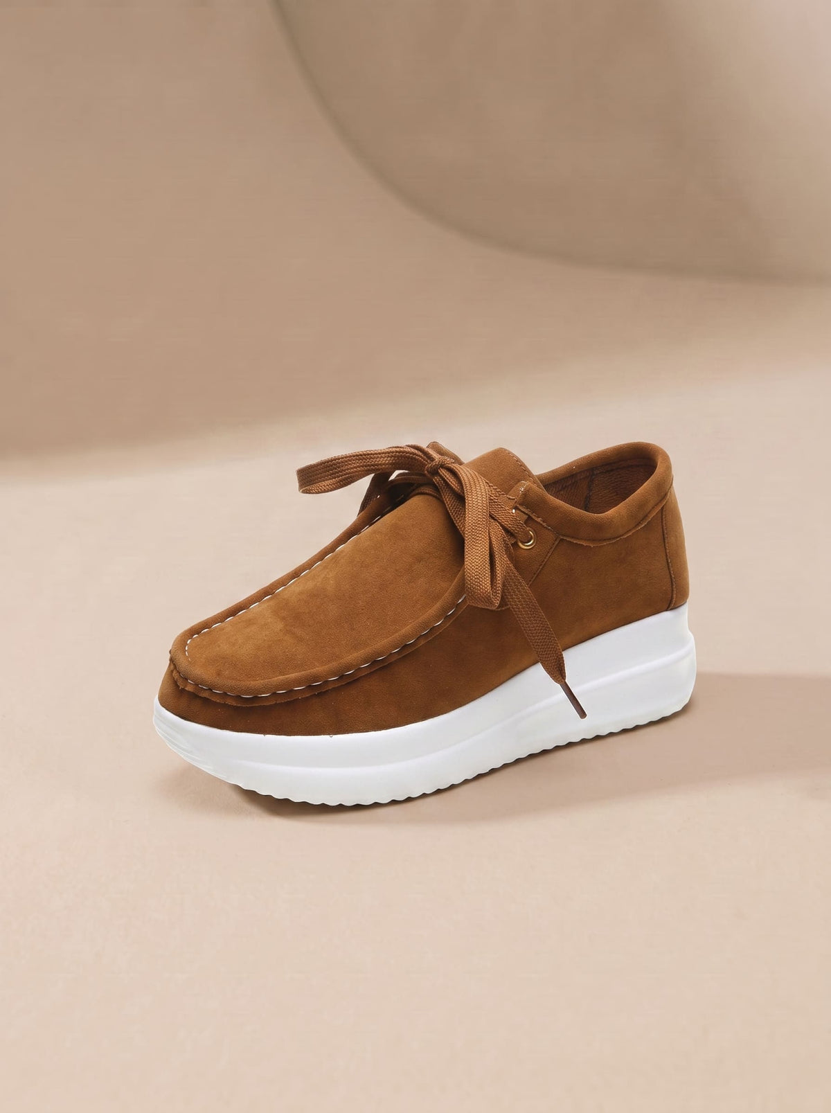 Mocassins Compensés en Suédine pour Femme - Léa