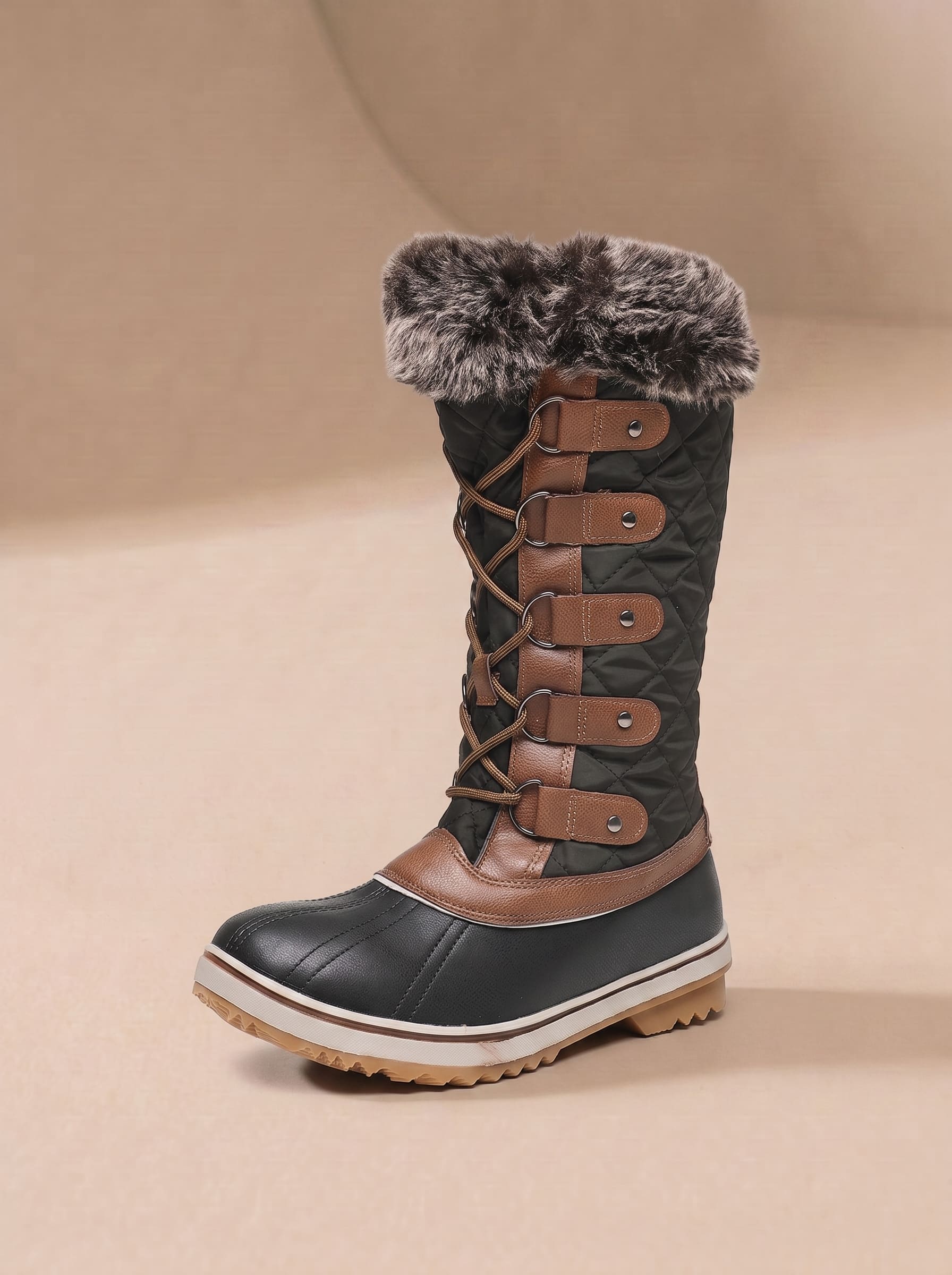 Bottes de Neige Hautes Fourrées Grand Froid - Maya