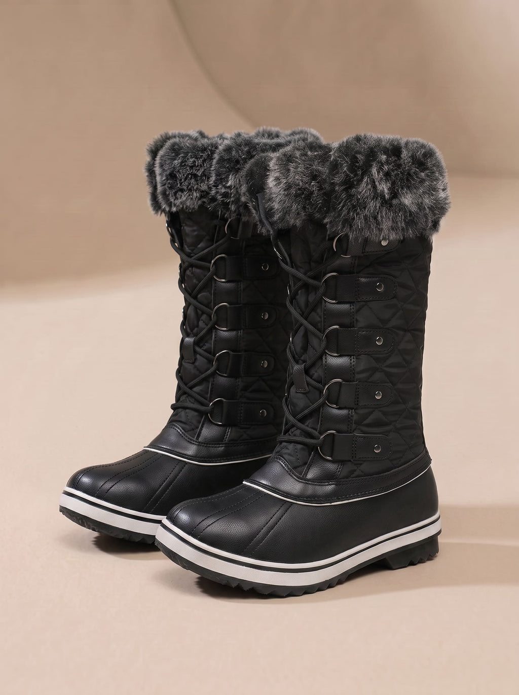 Bottes de Neige Hautes Fourrées Grand Froid - Maya
