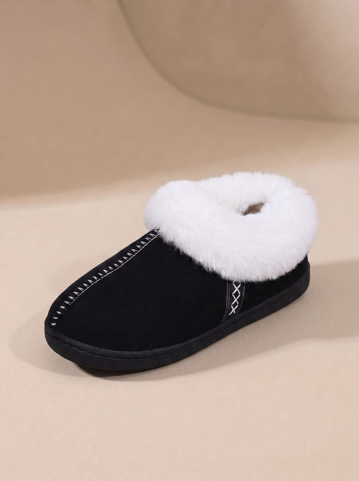 Chaussons Fourrés en Mousse à Mémoire de Forme - Mia