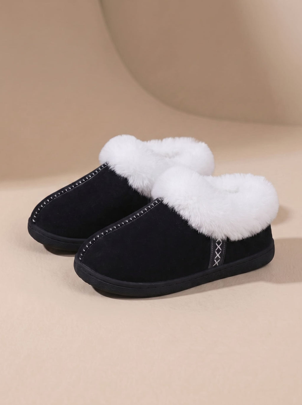 Chaussons Fourrés en Mousse à Mémoire de Forme - Mia