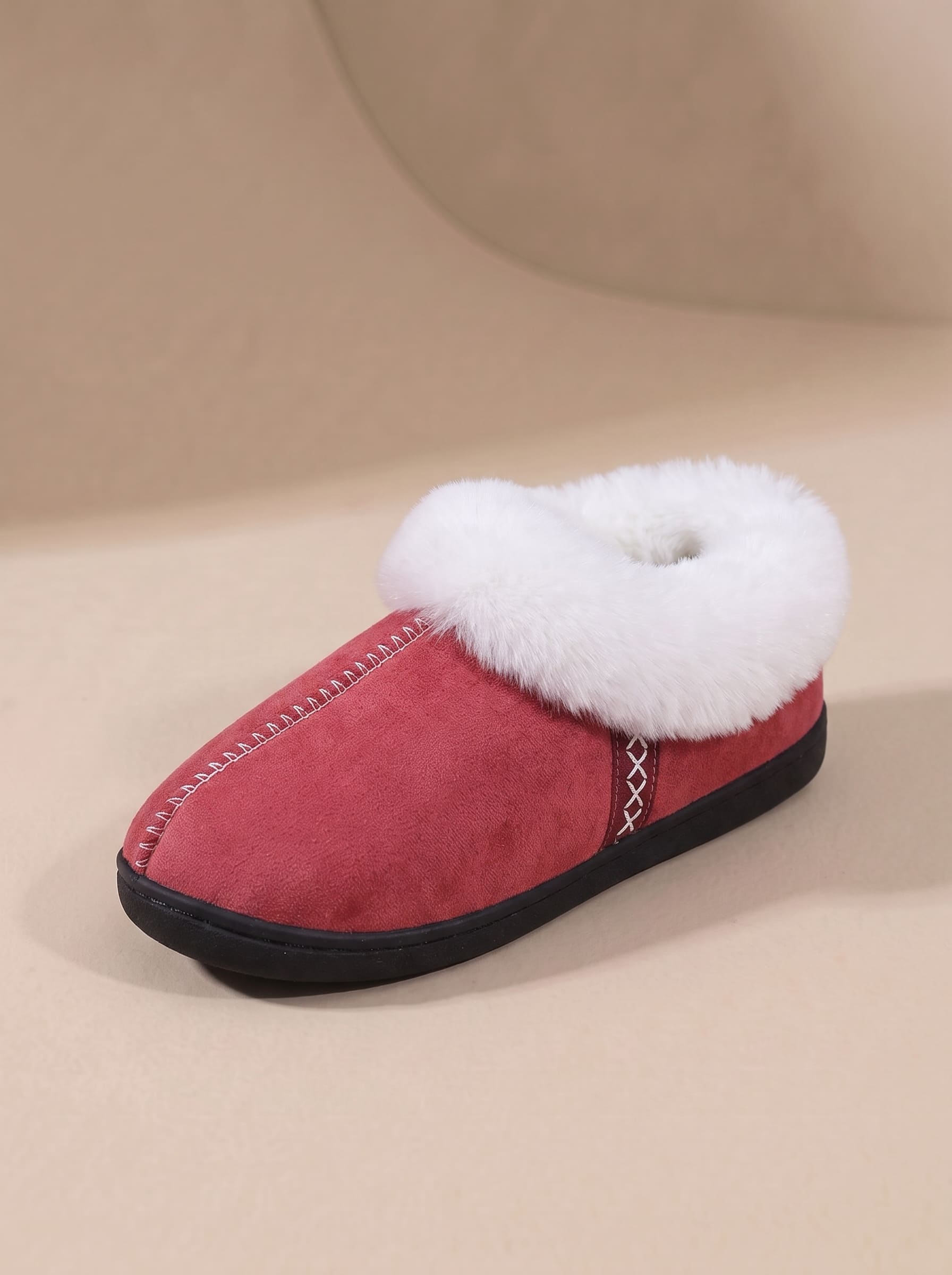 Chaussons Fourrés en Mousse à Mémoire de Forme - Mia