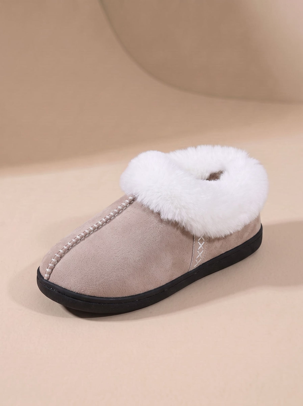 Chaussons Fourrés en Mousse à Mémoire de Forme - Mia