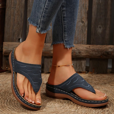 Tongs à Semelles Compensées Femme – Chaussures Ouvertes