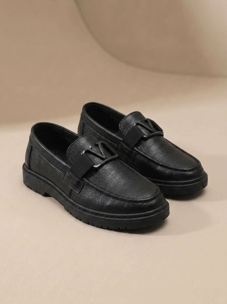 Mocassins Noirs en Cuir Souple - William